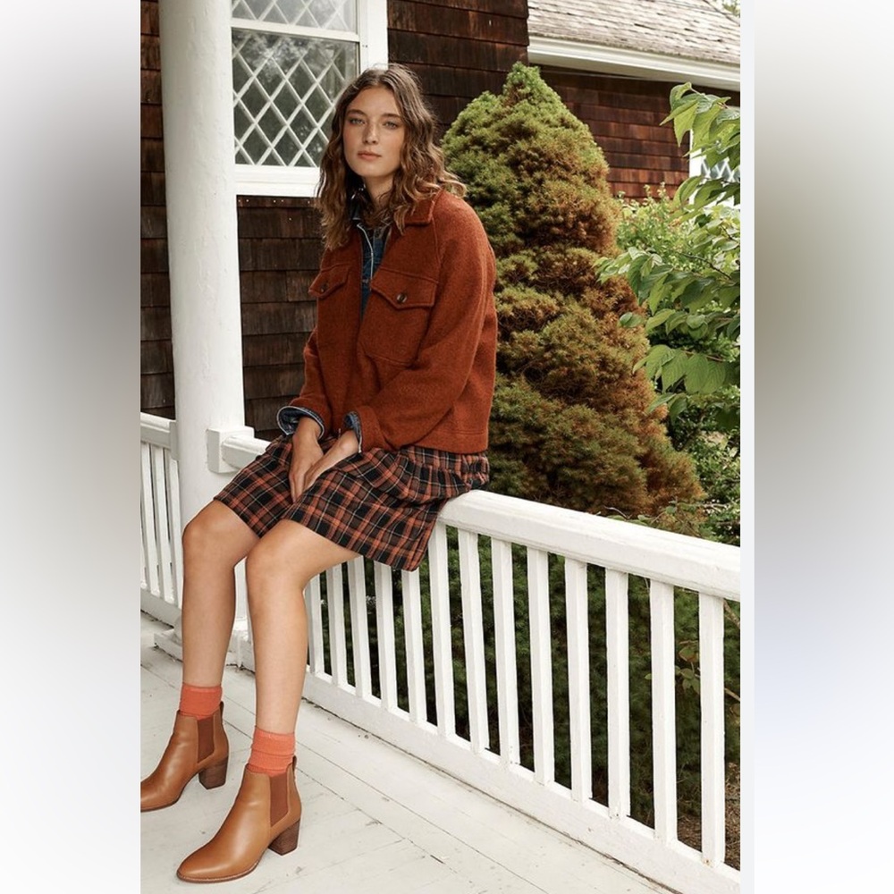 Madewell Tan Chelsea Ankle Boots